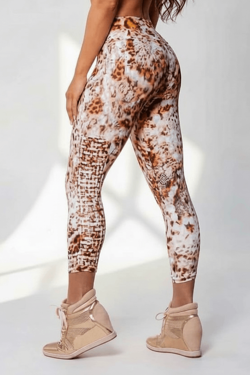 Alto Giro Pearl Leopard Weave 3/4 Legging