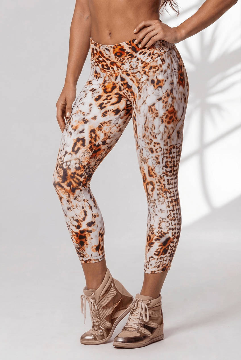 Alto Giro Pearl Leopard Weave 3/4 Legging