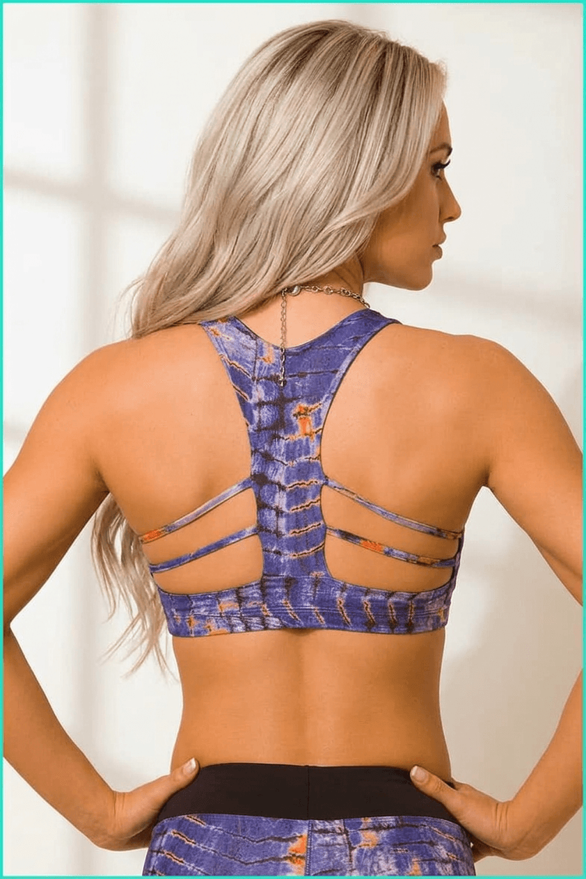 EQ Brazil Cobalt Croc Bra Top
