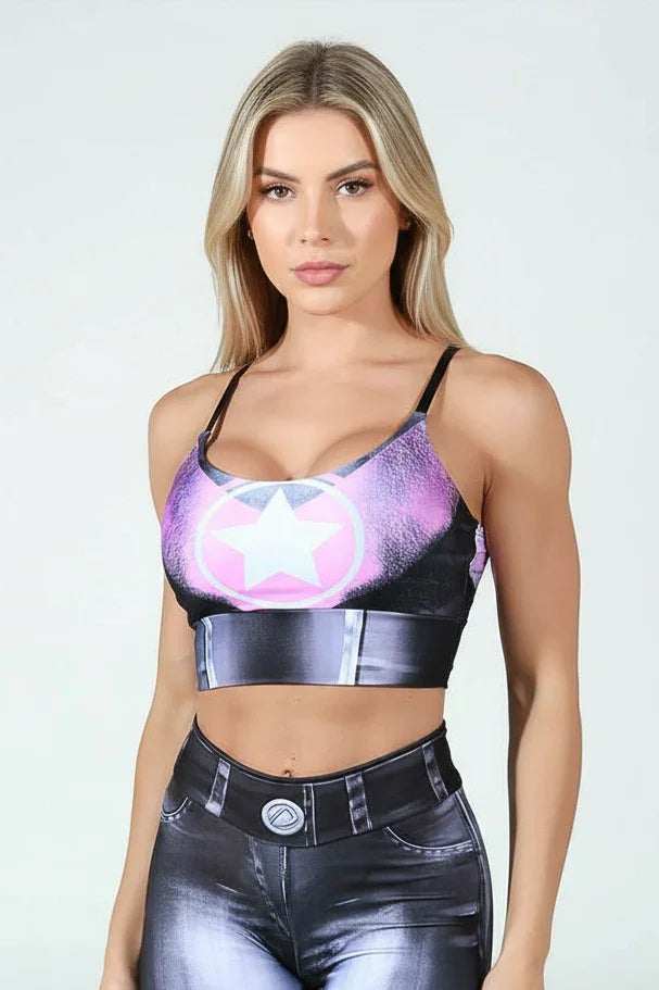 Dyna Brazil Pink Body Paint Bra