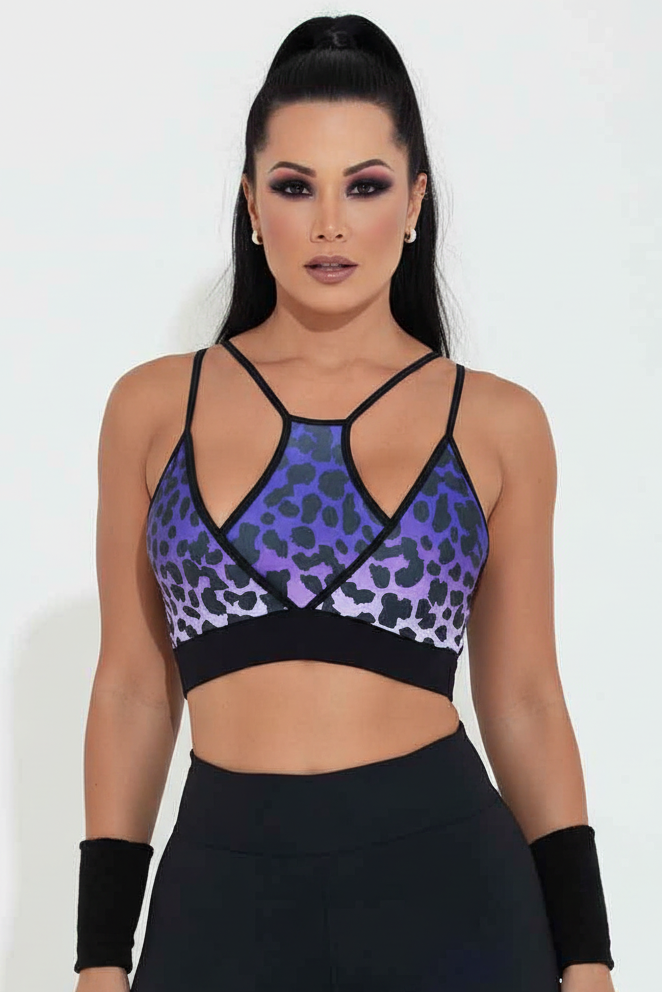 Hipkini Amethyst Leopard Radiance Bra
