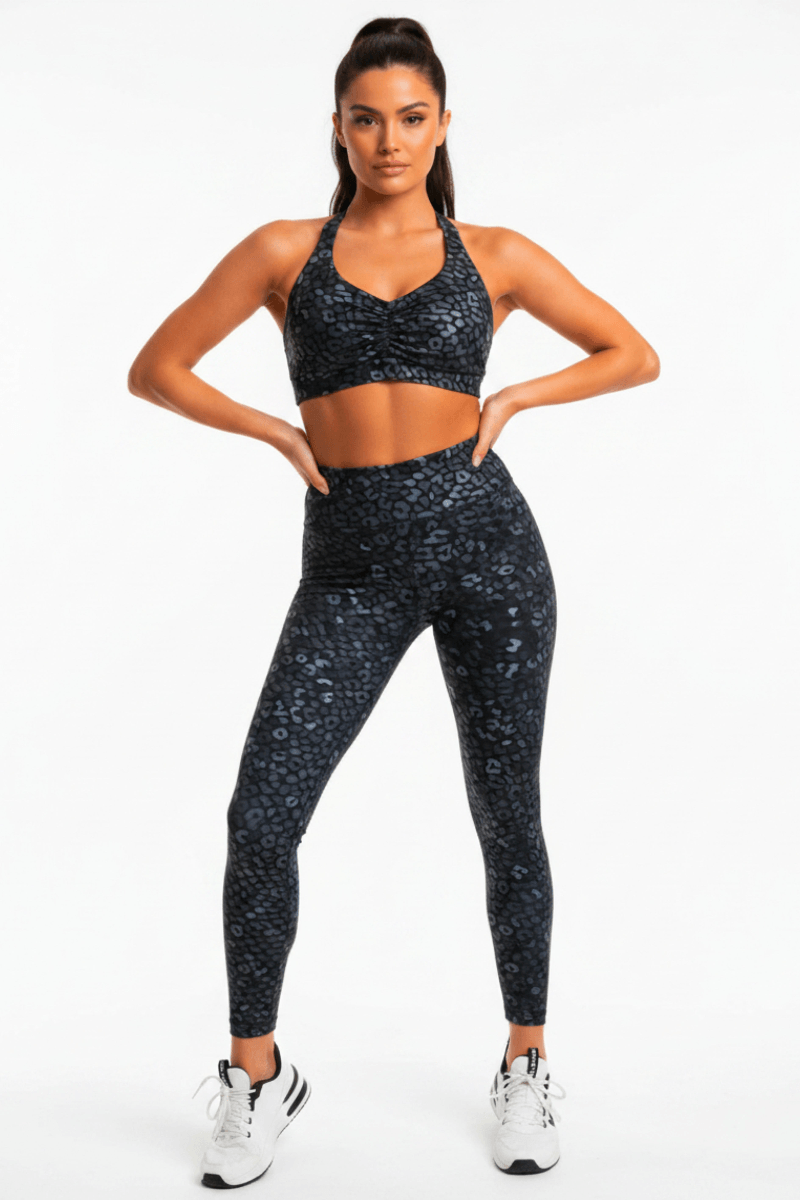 Body Brazil Glossy Leopard Pocket Legging