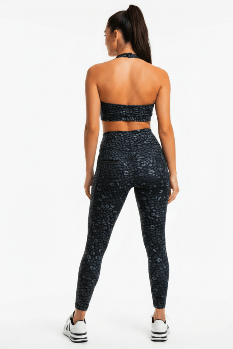Body Brazil Glossy Leopard Pocket Legging