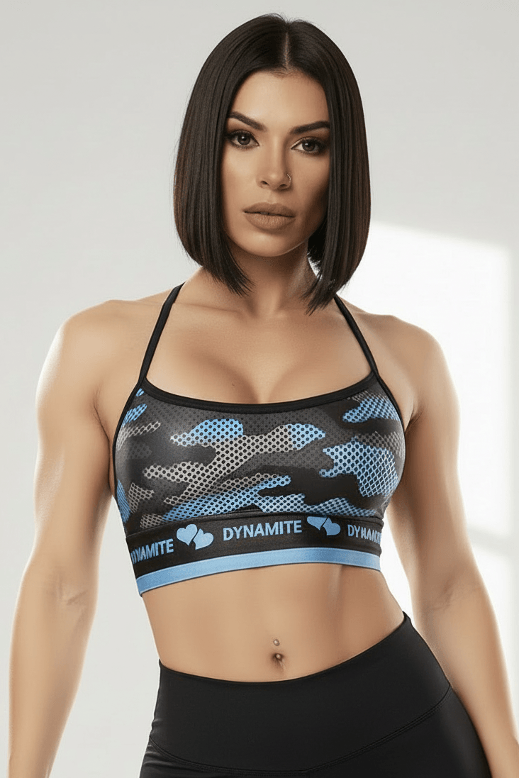 Dyna Brazil Blue Camo Bra