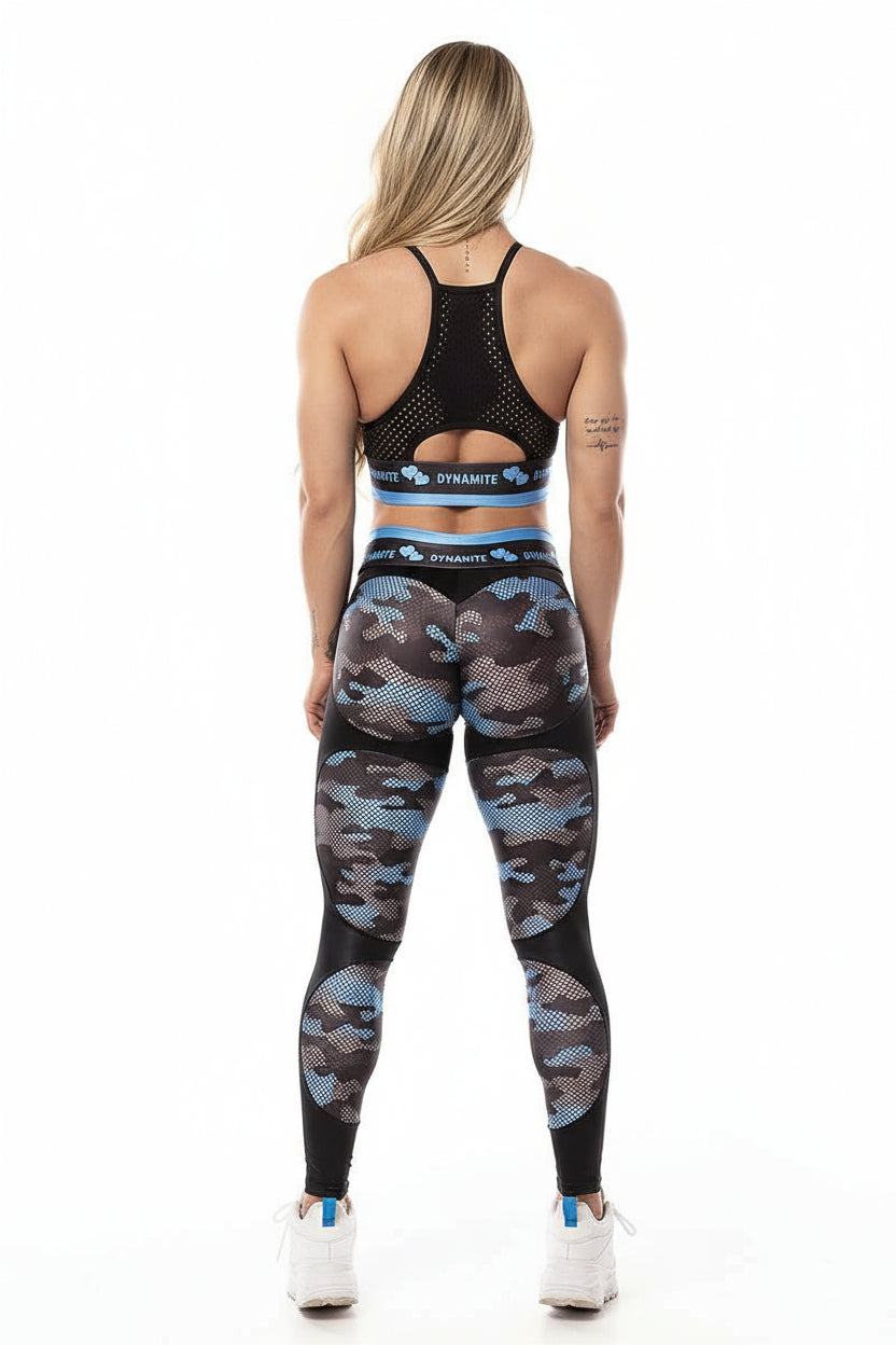 Dynamite Blue Camo Legging