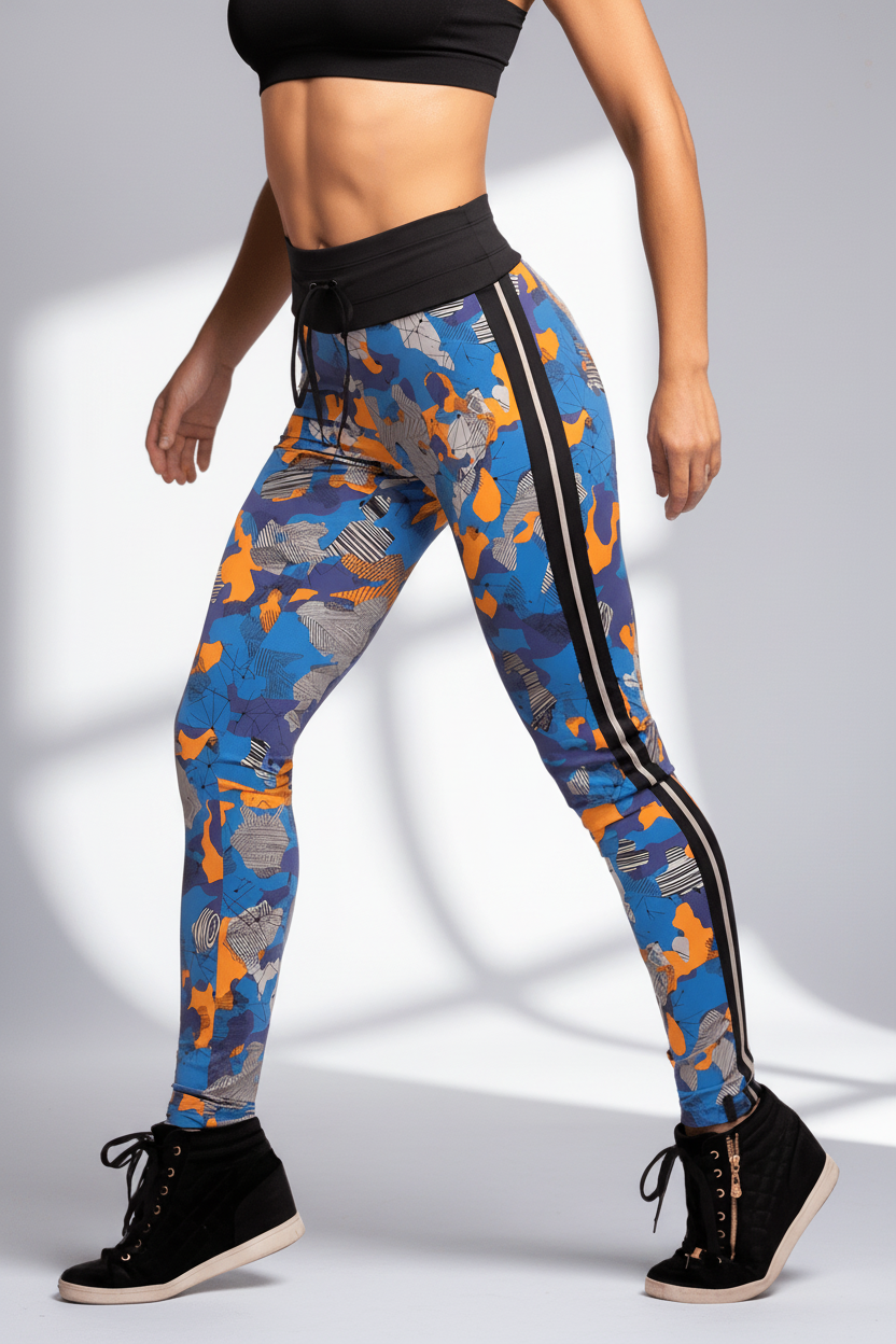 Alto Giro Camo Blues Legging