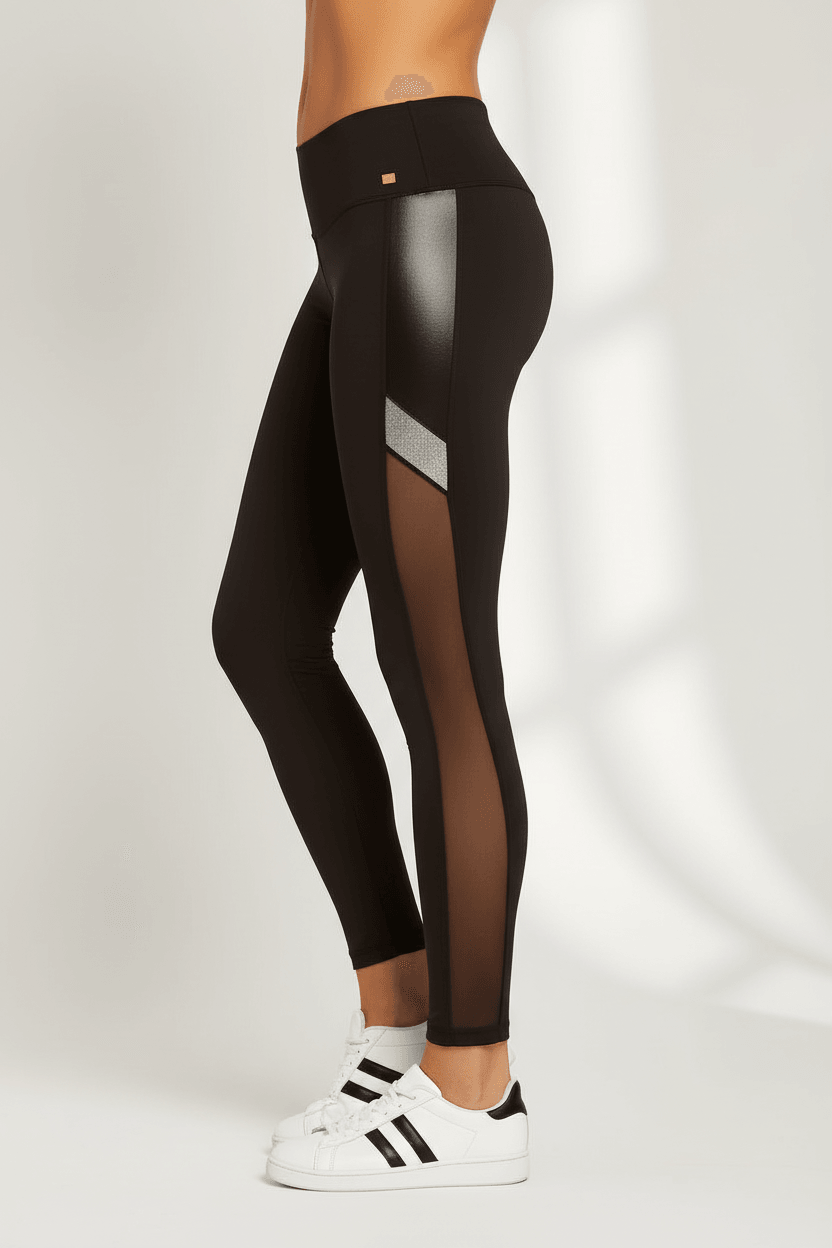 Alto Giro Black Glam Mesh Legging