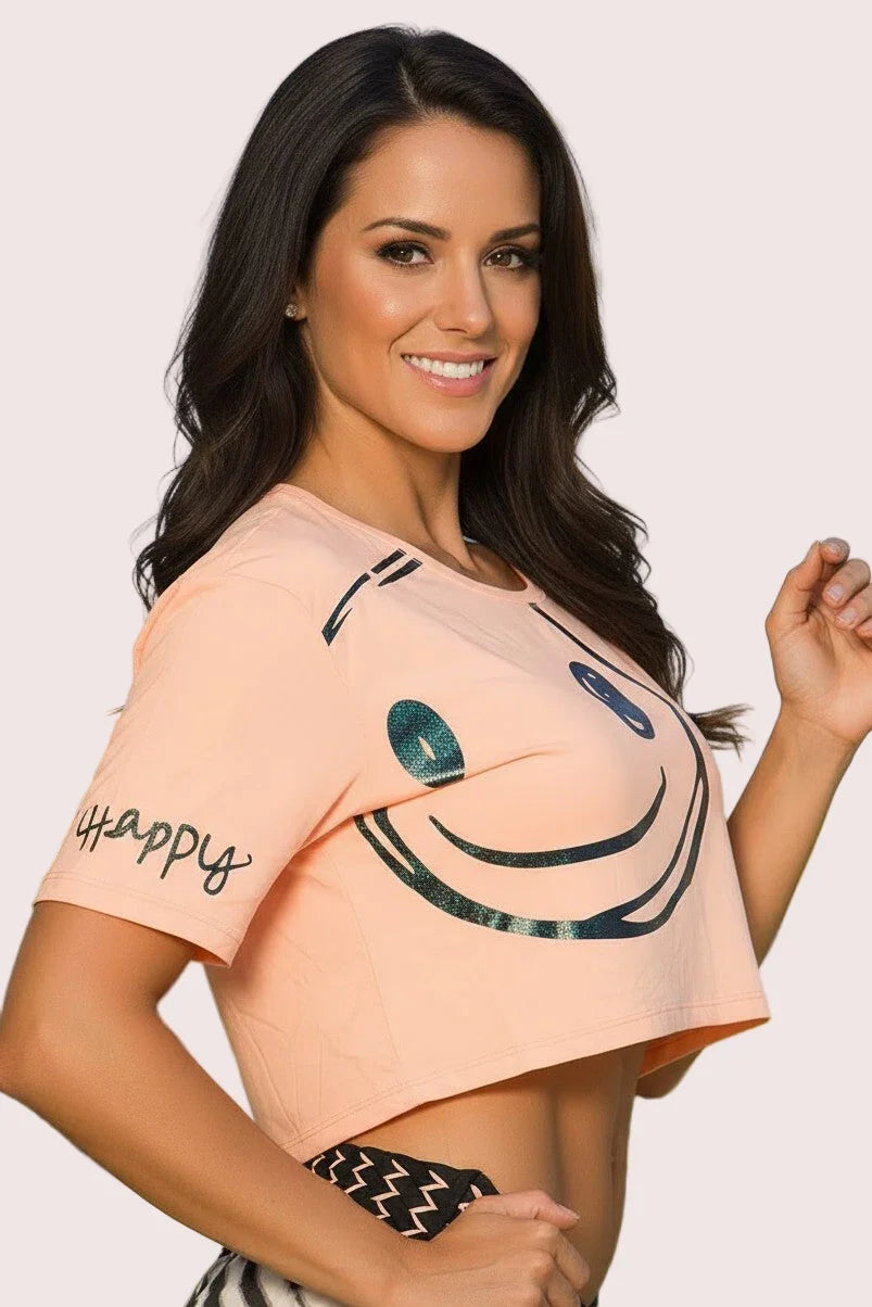 Alto Giro Mango Be Happy Cropped Top