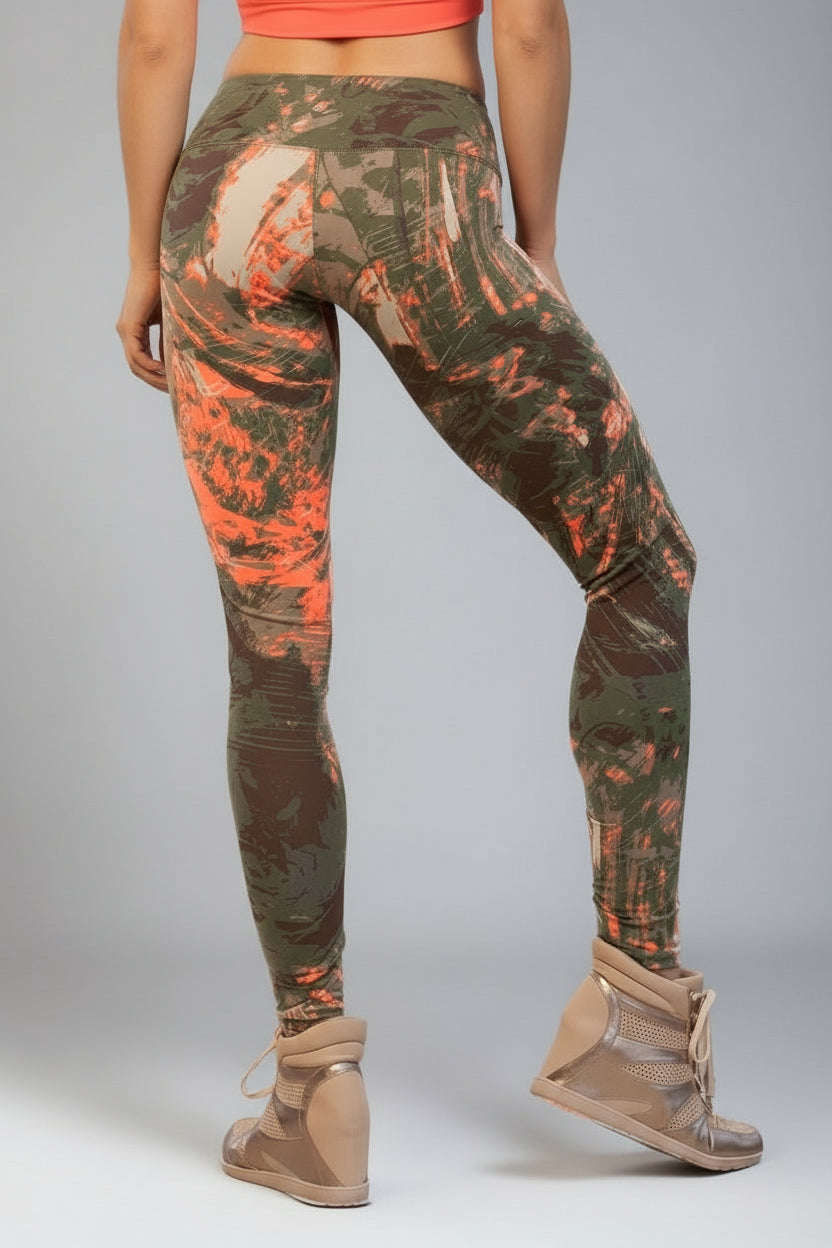 Alto Giro Army Graffiti Legging