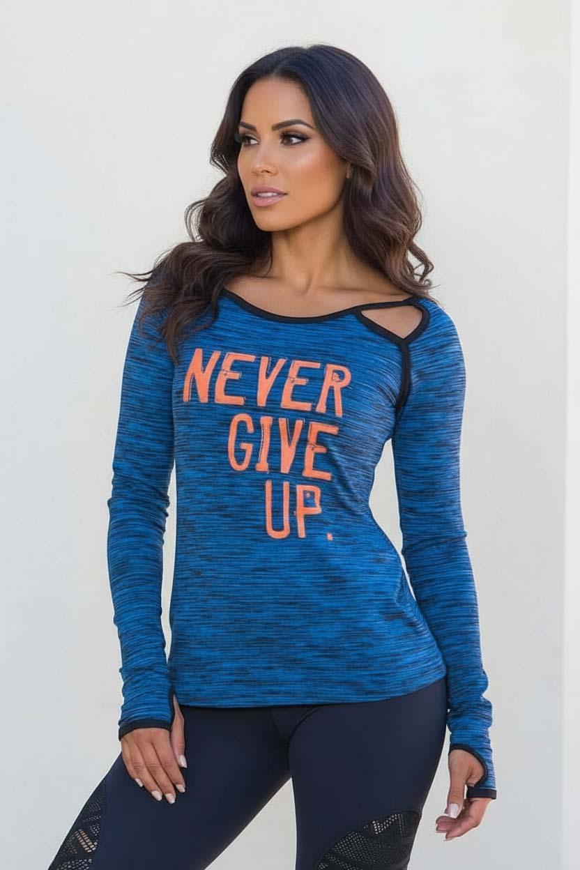 Alto Giro Never Give Up Blue Top