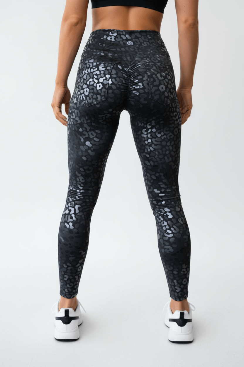 Body Brazil Glossy Leopard Pocket Legging