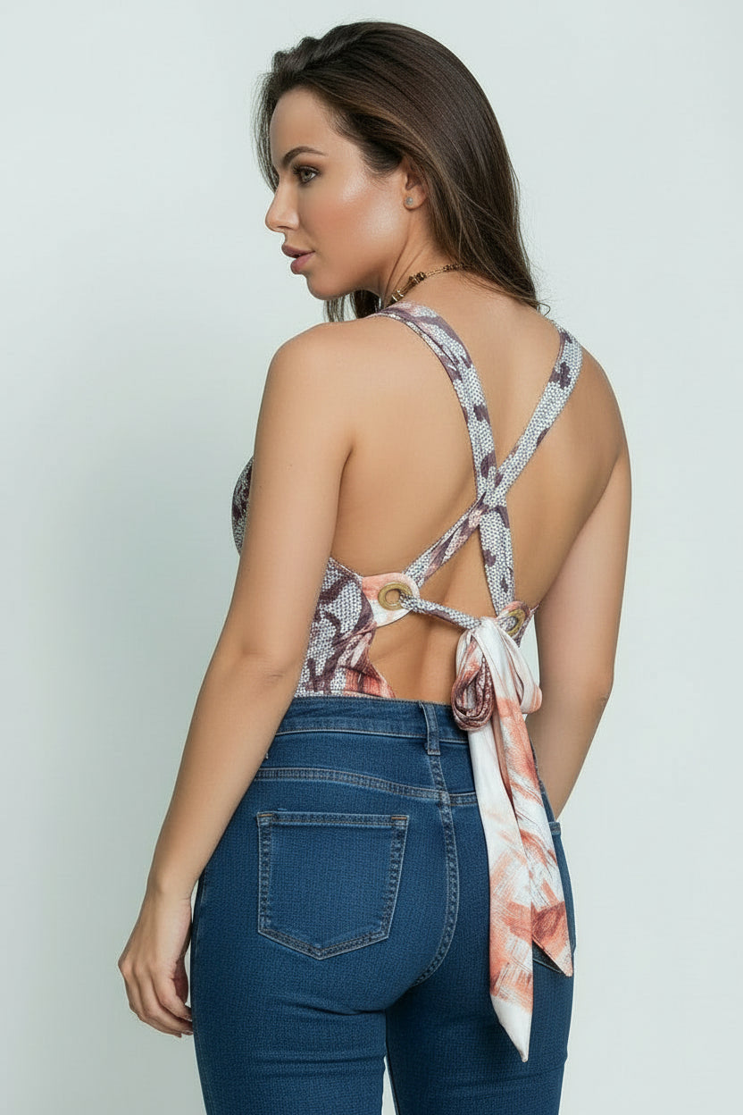 Morena Rosa Python Bodysuit