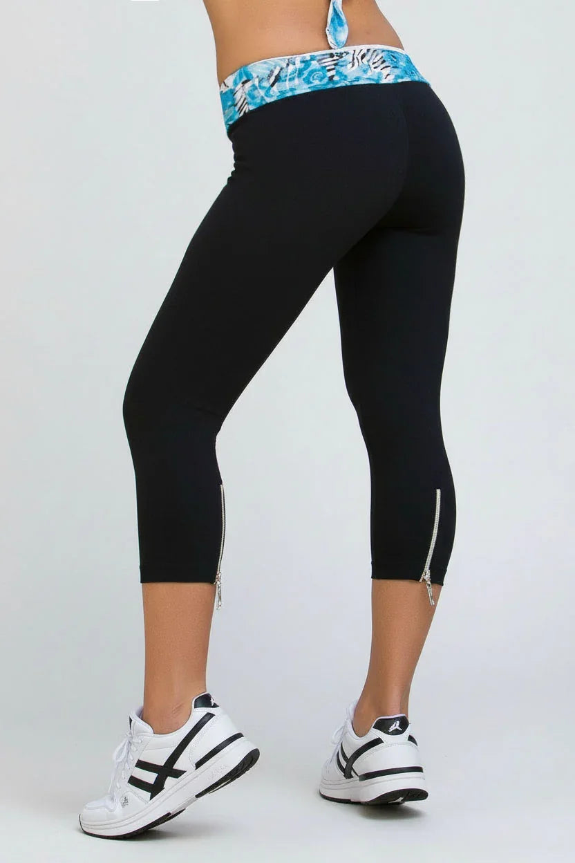 Body Brazil Water Zipper Lacey Capri