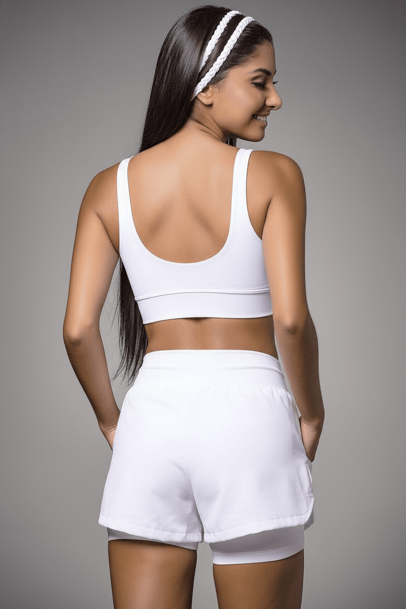 Alto Giro White Layering Shorts
