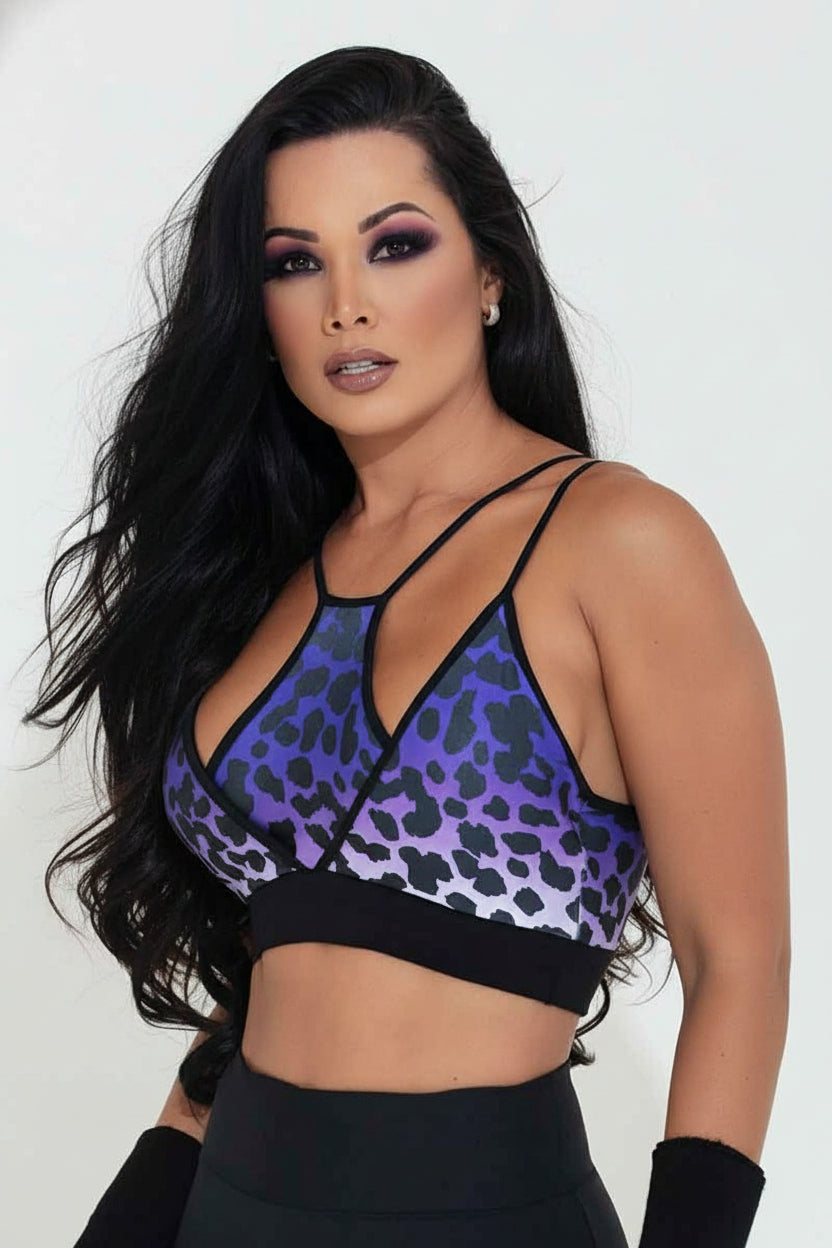 Hipkini Amethyst Leopard Radiance Bra