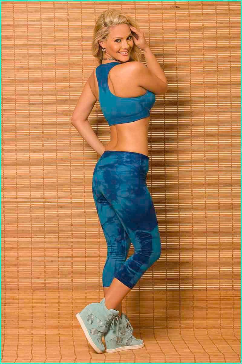 Alto Giro Azure Tie-Dye Capri