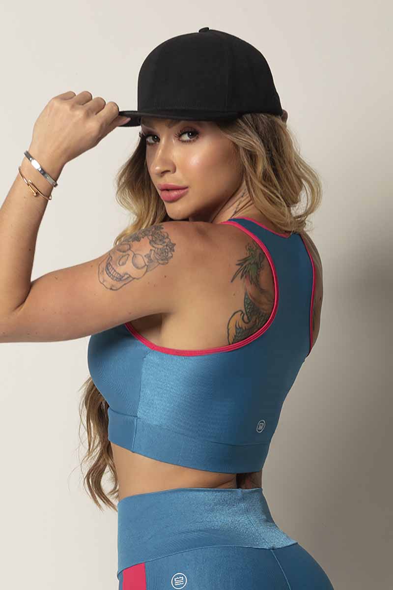 Hipkini Blue Topaz Sport Bra