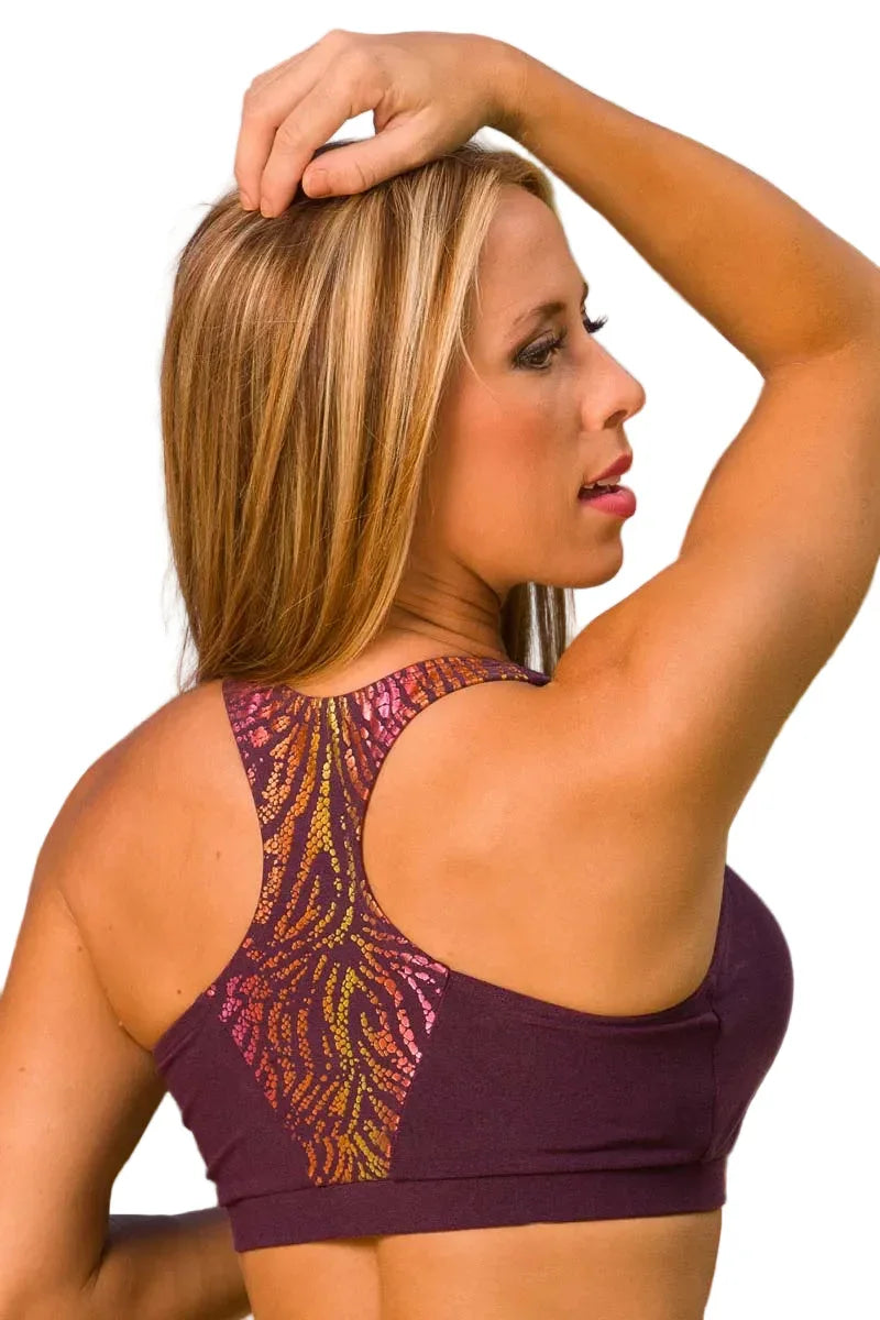 Alto Giro Cerise Foil Bra