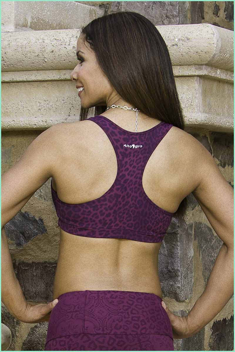 Alto Giro Cerise Leopard Bra