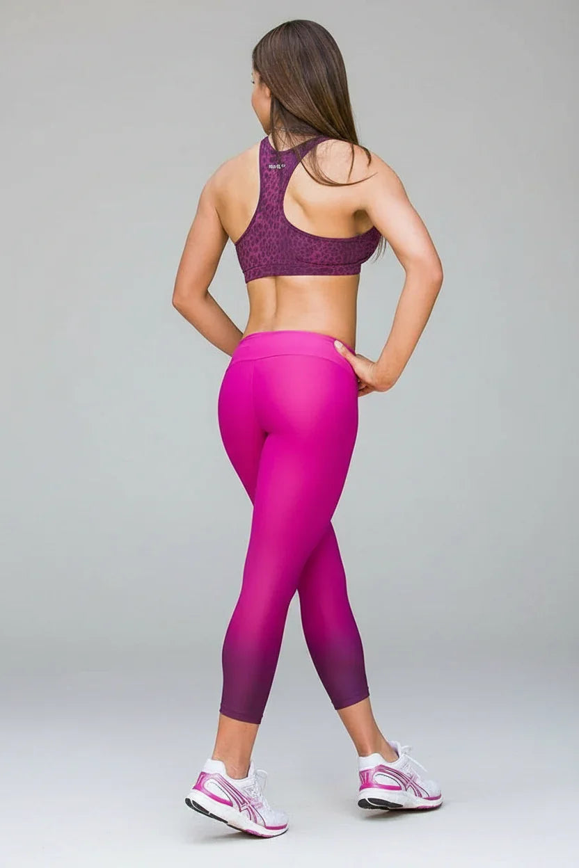 Alto Giro Cerise Ombre 7/8 Legging