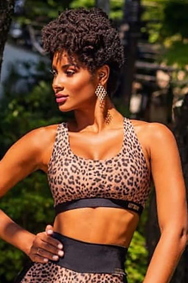 Animal Print Body Brazil Cheetah Control Bra - Let's Gym