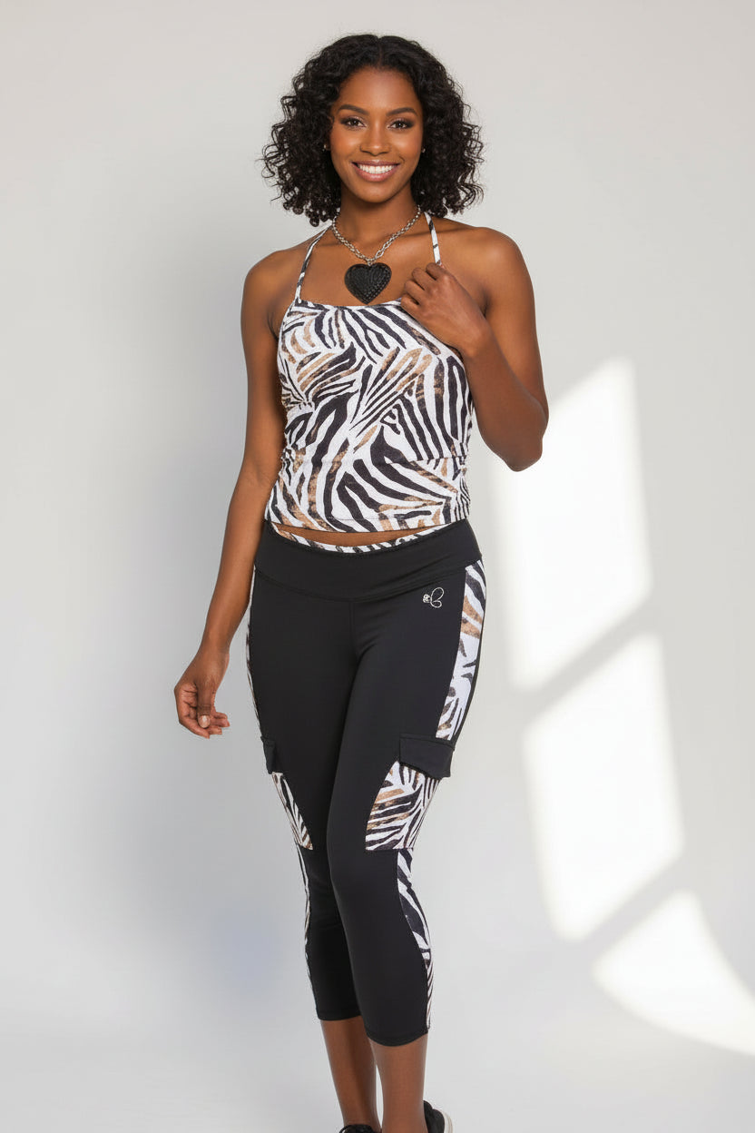 Body Brazil Kenya Cargo Pocket Capri