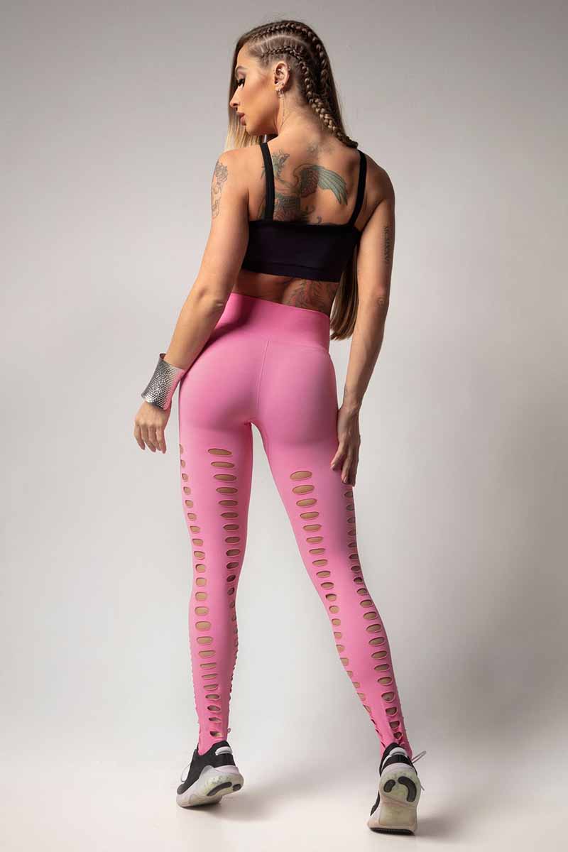 Pink Edge Seamless Anti-Cellulite Legging