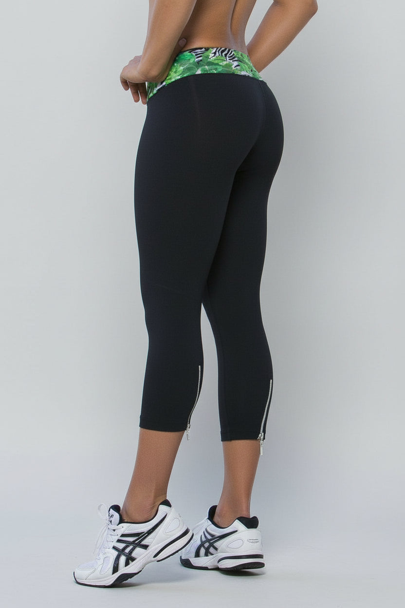 Body Brazil Earth Elements Zipper Lacey Capri