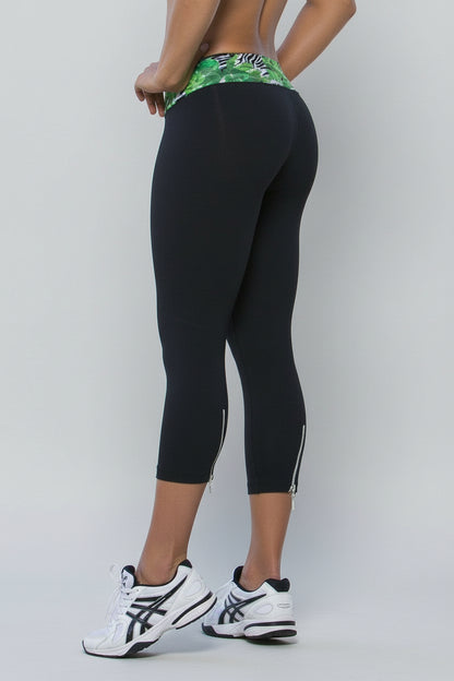 Body Brazil Earth Elements Zipper Lacey Capri