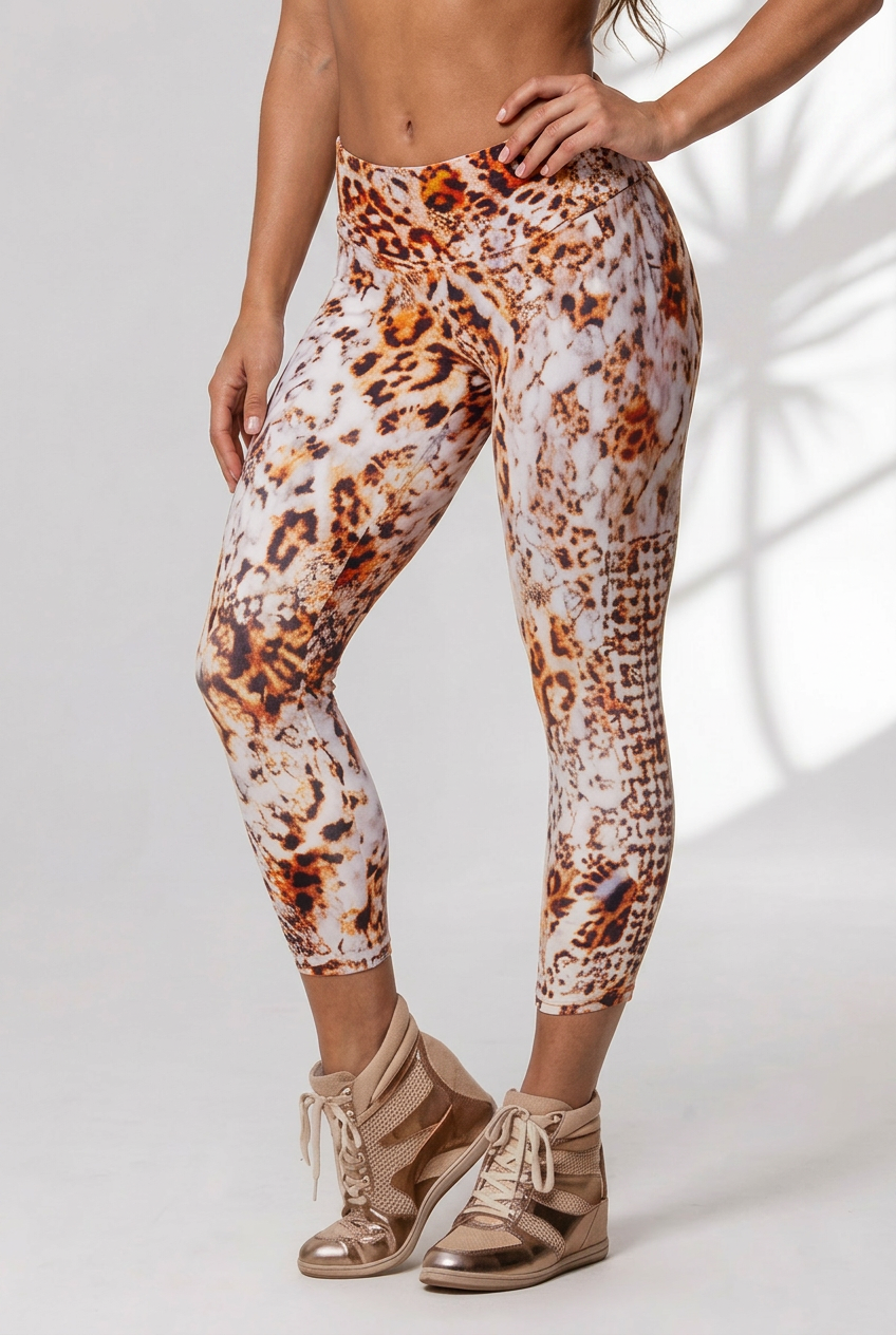 Alto Giro Pearl Leopard Weave 3/4 Legging