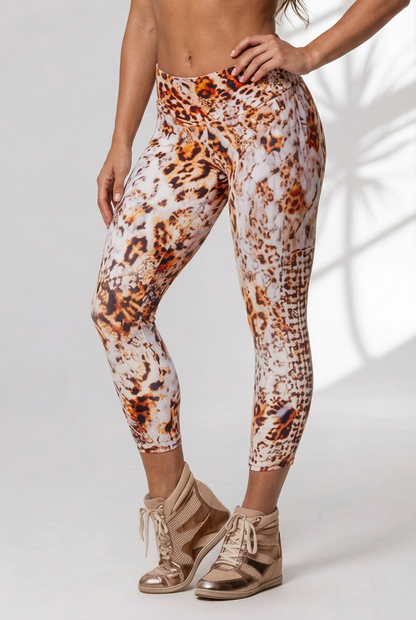 Alto Giro Pearl Leopard Weave 3/4 Legging