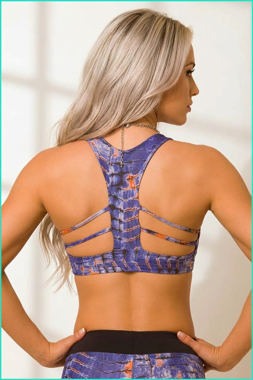 EQ Brazil Cobalt Croc Bra Top