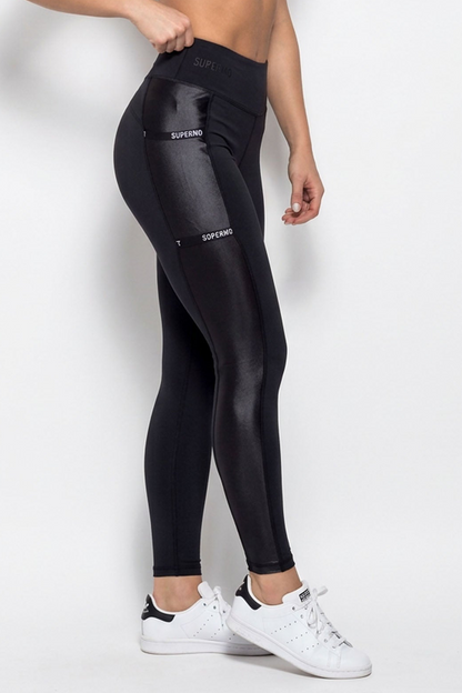 SuperHot Glossy Side Pocket Legging