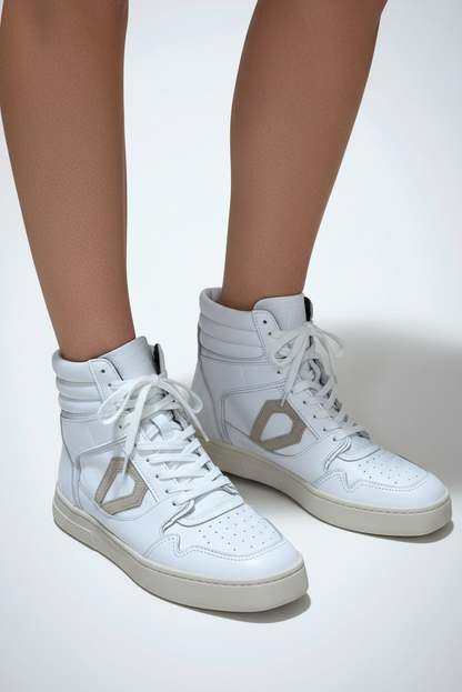 Smidt White High Top Shoe