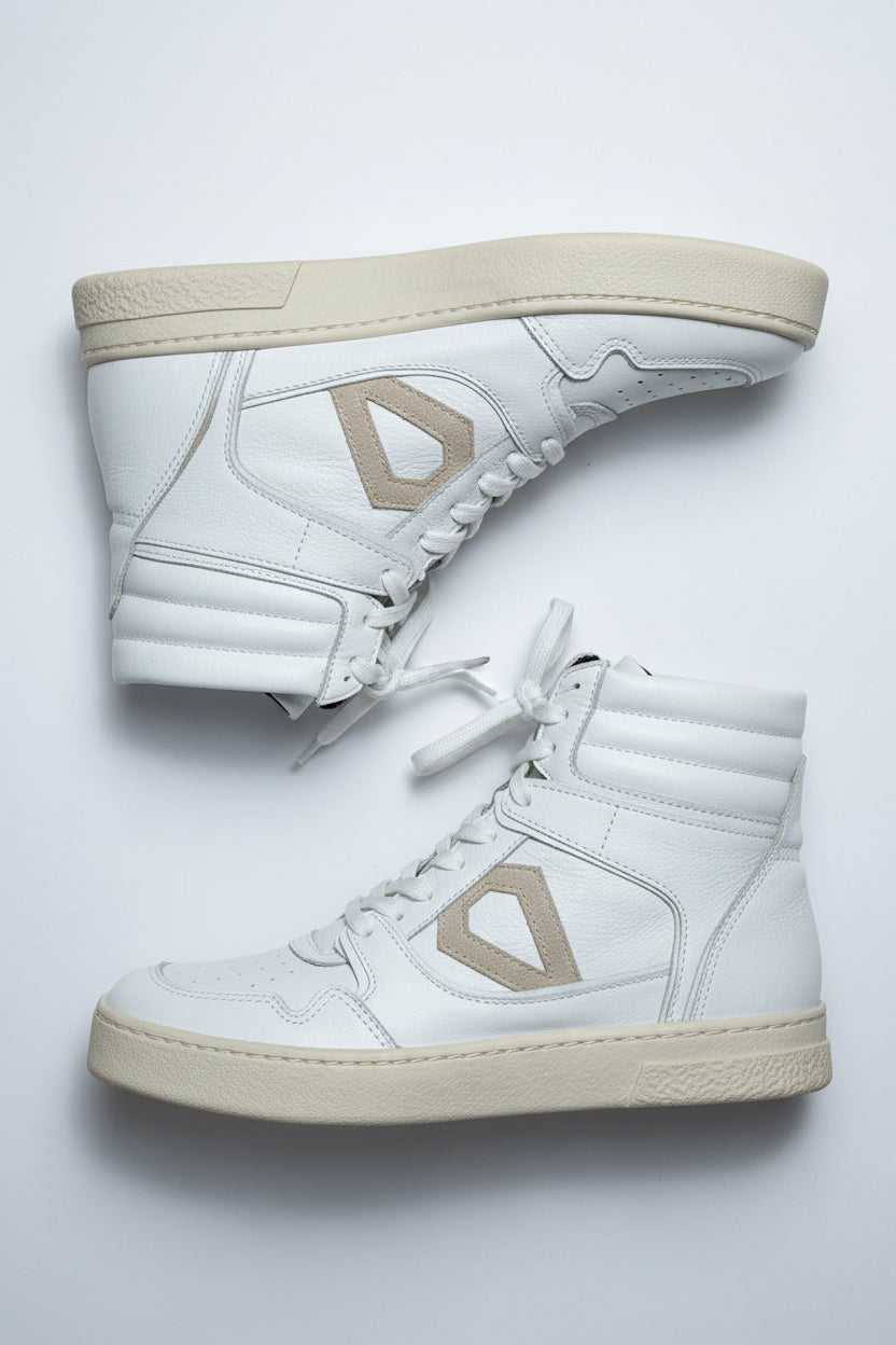 Smidt White High Top Shoe