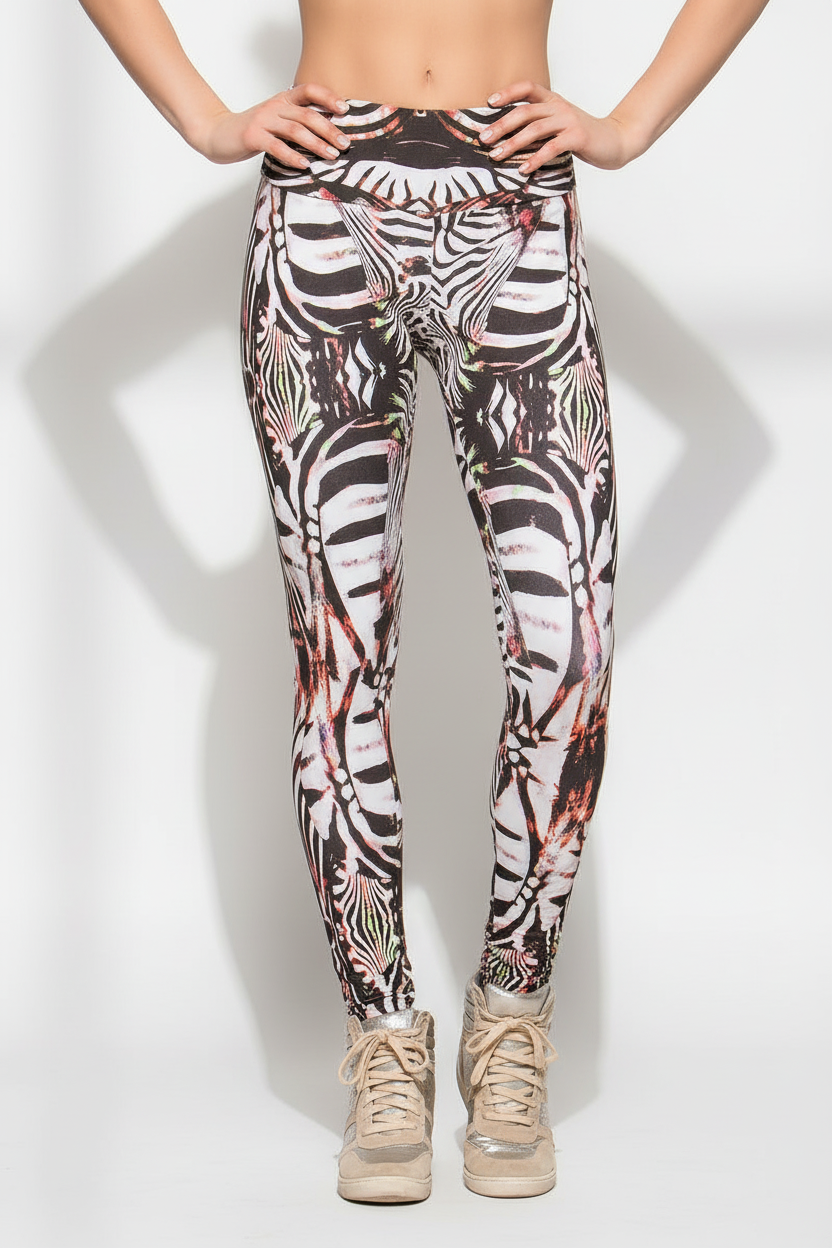 Alto Giro Abstract Zebra Legging