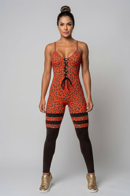Body Brazil Fire Leopard Jumpsuit