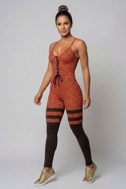 Body Brazil Fire Leopard Jumpsuit