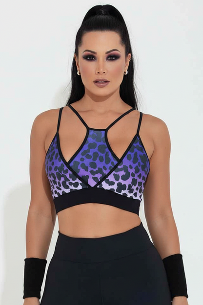 Hipkini Amethyst Leopard Radiance Bra