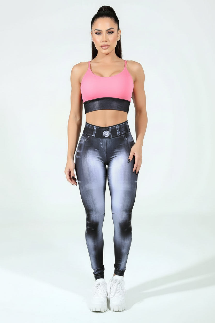 Dyna Brazil Black Jean Body Paint Legging