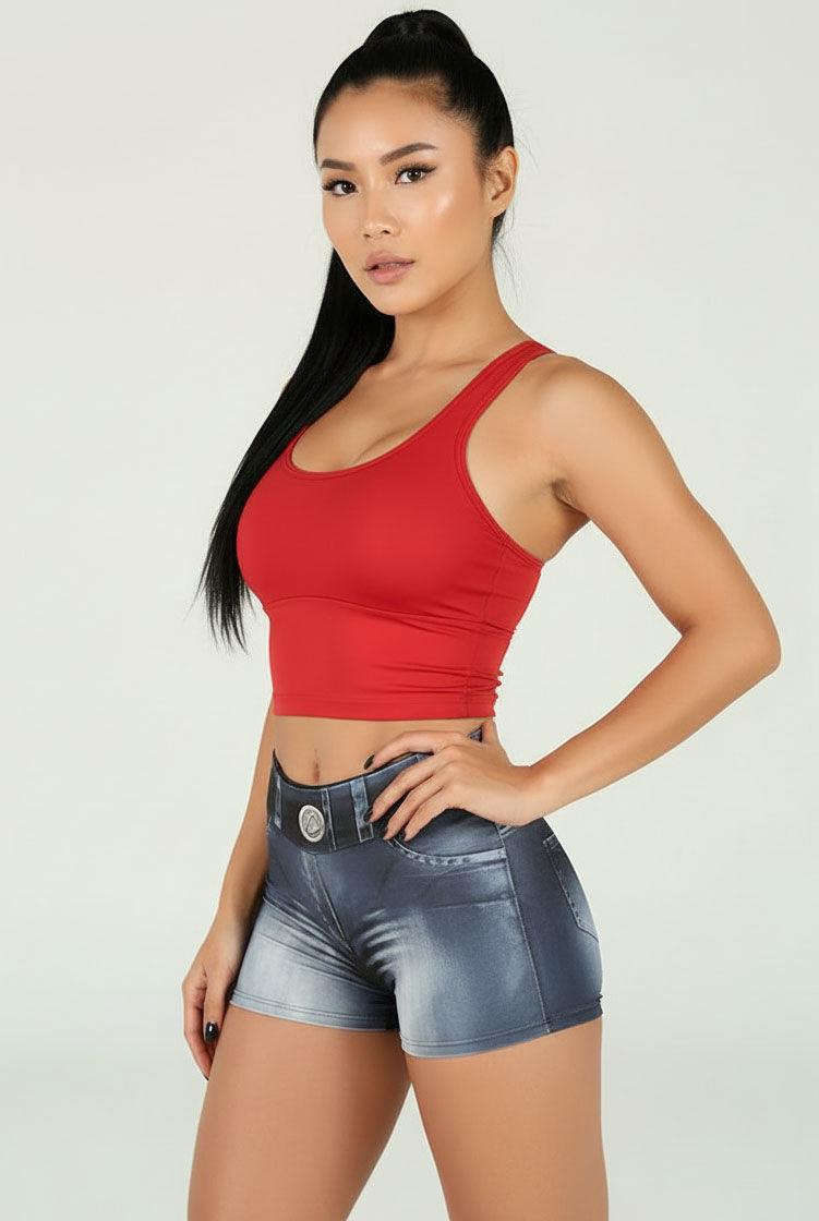 Dyna Brazil Black Jean Body Paint Shorts