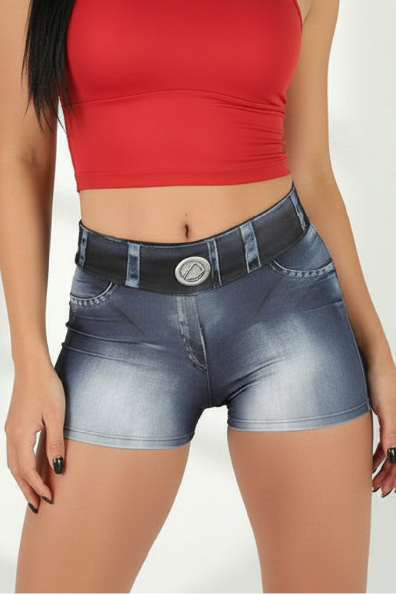 Dyna Brazil Black Jean Body Paint Shorts