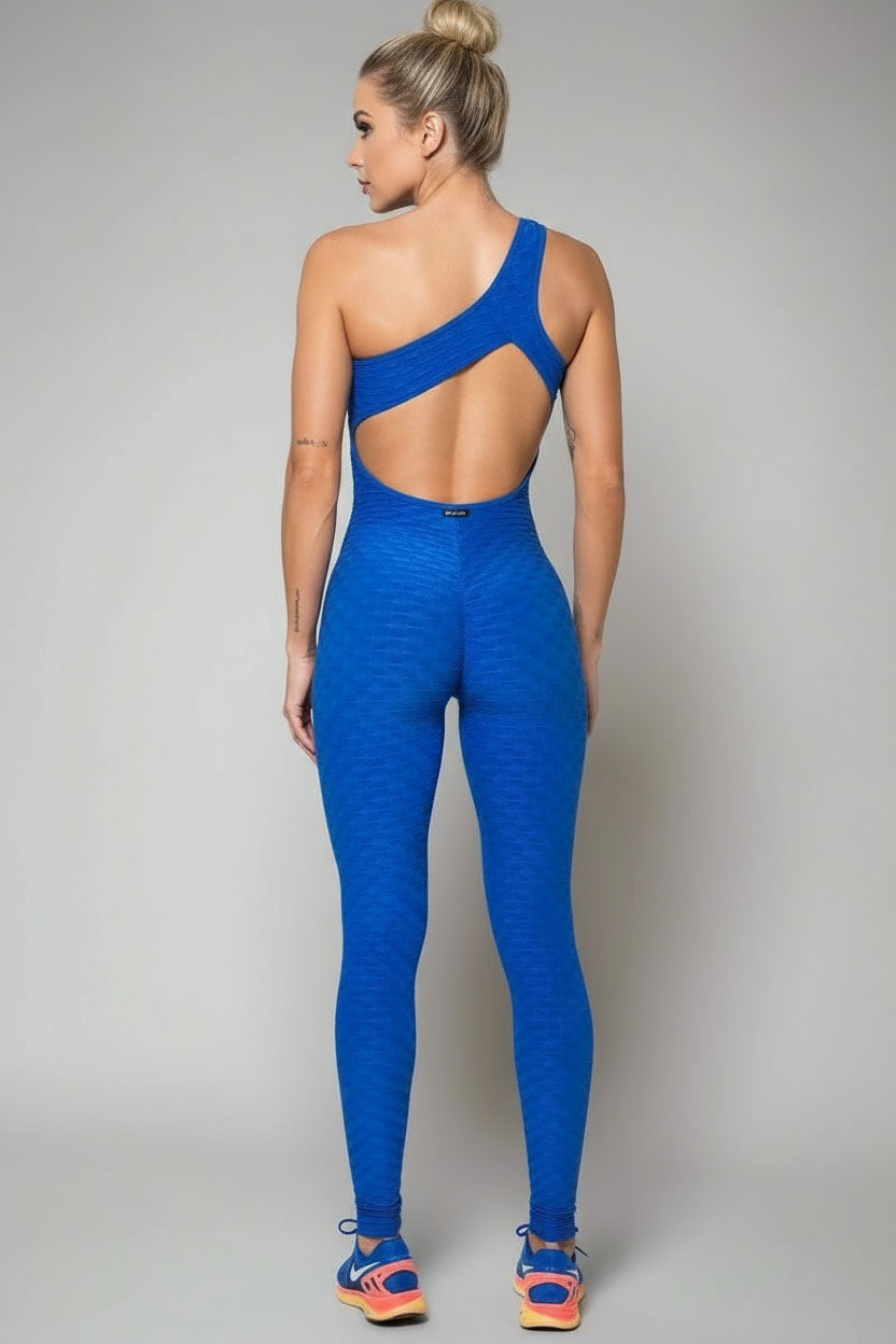 Canoan Scrunch Booty Textured Jumpsuit