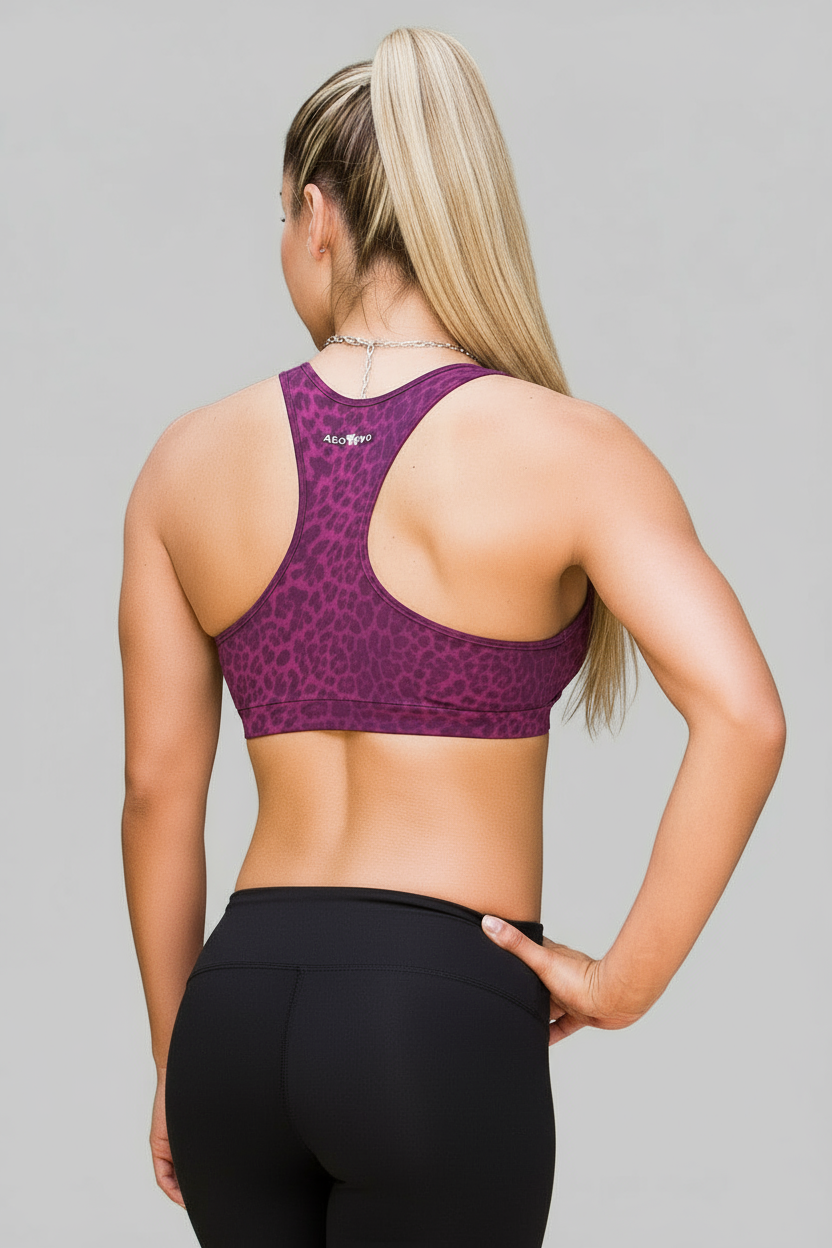 Alto Giro Cerise Leopard Bra