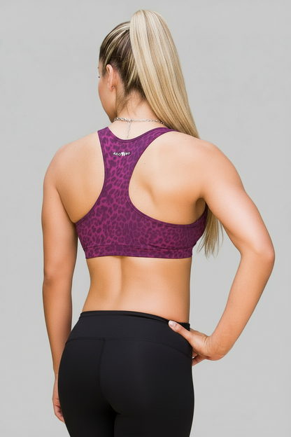 Alto Giro Cerise Leopard Bra