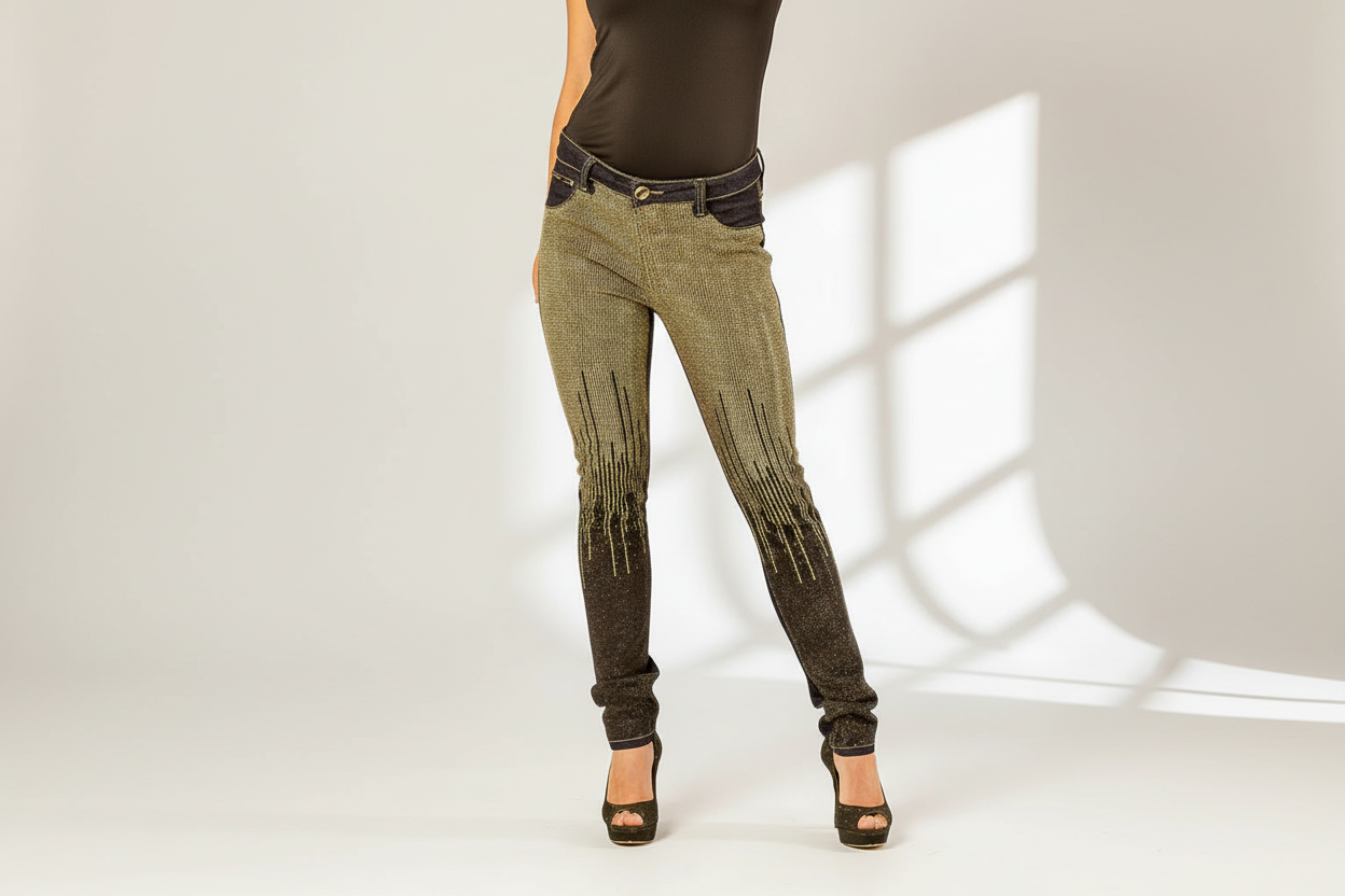 Moikana Crystal Stud Jeans