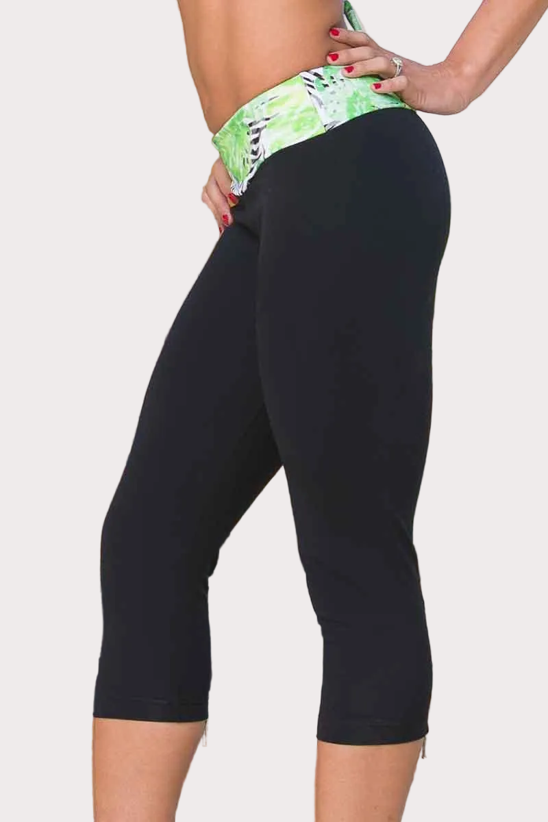 Body Brazil Earth Zipper Lacey  Capri