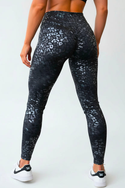Body Brazil Glossy Leopard Pocket Legging
