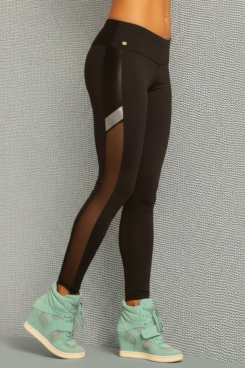 Alto Giro Black Glam Mesh Legging
