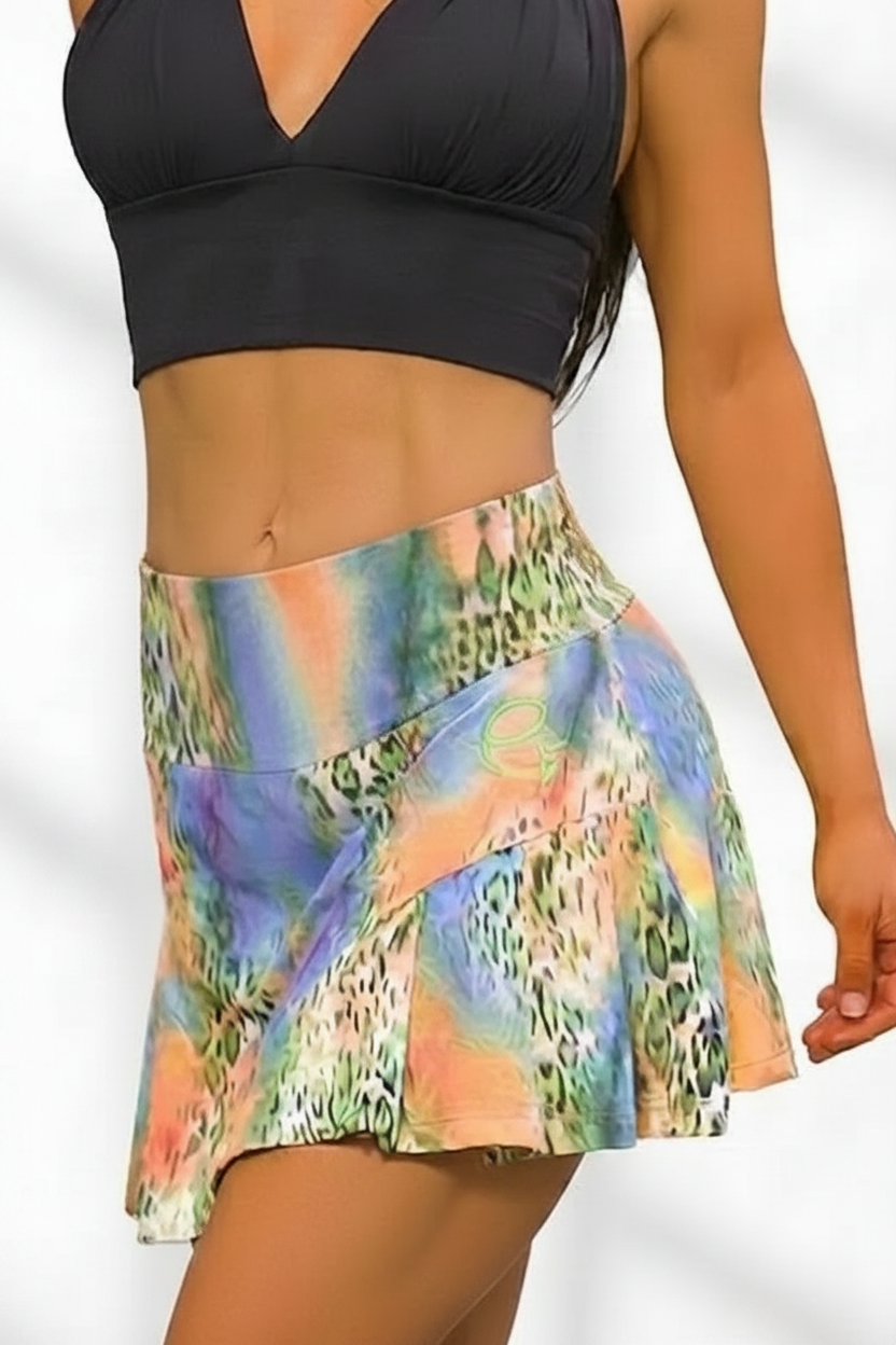 EQ Brazil Sky Leopard Skort